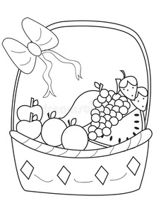 水果篮画法图片
