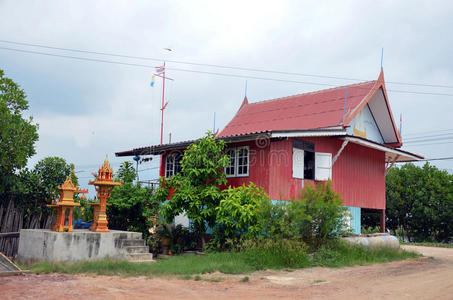 自然 国家 建筑 乡村 地板 旅行 油漆 美丽的 小屋 曼谷