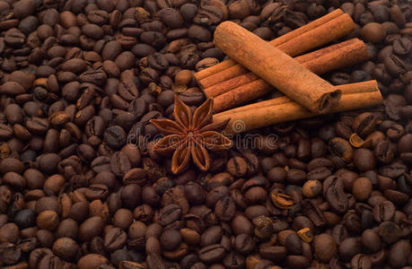 咖啡豆和香料