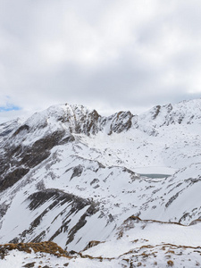 寒冷的 毛茸茸的 冬天 阿尔卑斯山 徒步旅行 天空 场景