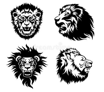 咆哮的狮子纹身