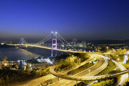 青马大桥夜景