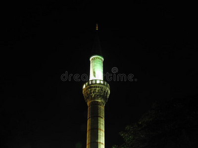 清真寺 地标 天空 黑暗 伊斯坦布尔 火鸡