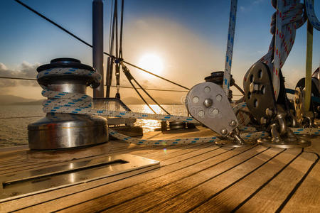 梦想 运动 夏天 阳光 航海 旅行 游艇 浪漫的 运输 傍晚