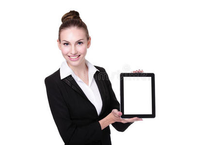 商务女性或教师使用平板电脑