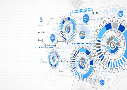 抽象技术业务模板背景。