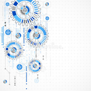 抽象技术业务模板背景。