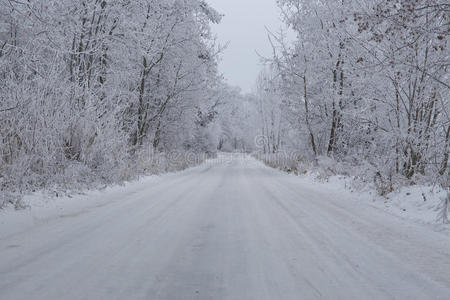 冬季雪路