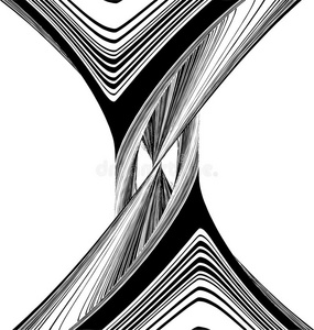 沙漏未来设计几何扭曲沙漏形状矢量照片