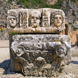 悬崖 米拉 城市 雕刻 遗产 纪念碑 地中海 文明 大理石