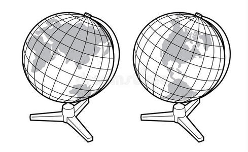 地理 单色 地图学 非洲 地图 地球 澳大利亚 美国 收集