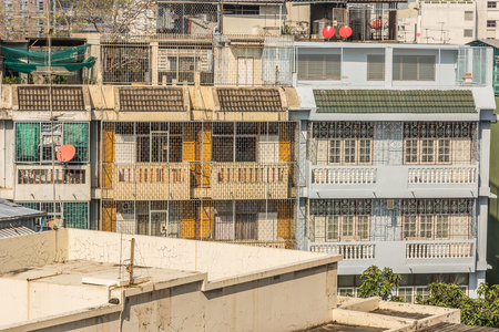 主要城市的美景是由住宅和建筑密度