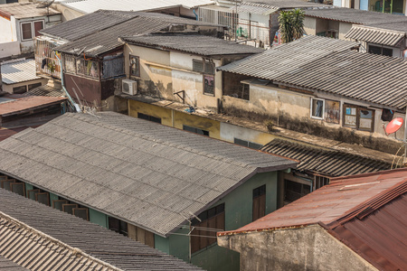 主要城市的美景是由住宅和建筑密度