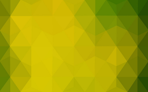 多色的绿色 黄色 橙色的多边形设计模式，三角形和梯度的折纸样式组成的