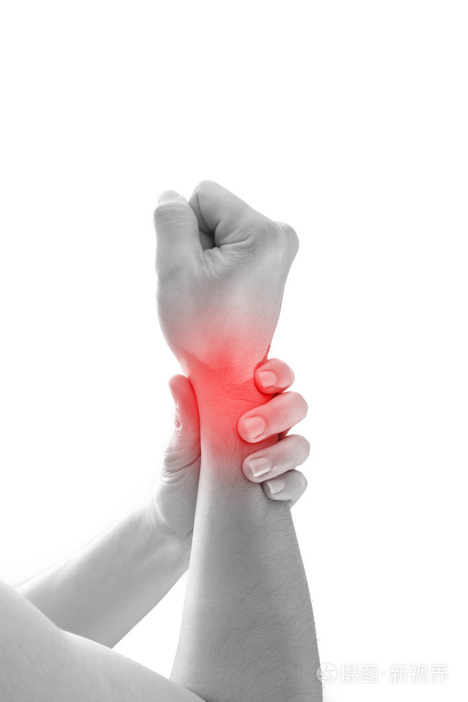 男人手腕疼痛.