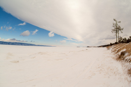 美丽的冬天贝加尔湖