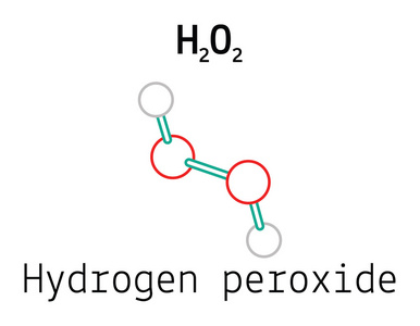 过氧化氢h2o2 过氧化氢分子照片