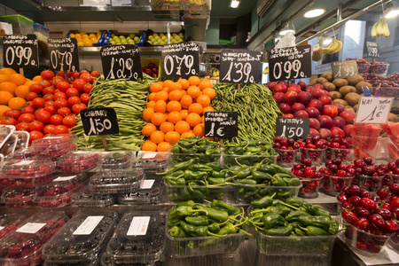 著名的 La Boqueria 市场