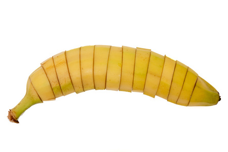 美味的切片的香蕉水果