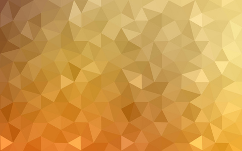 橙色的多边形图案，组成三角形和梯度，在折纸风格背景