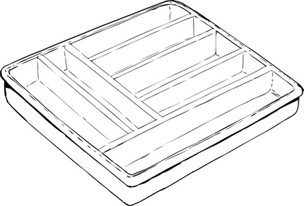 单个空餐具托盘大纲