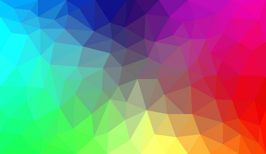彩虹抽象多边形背景
