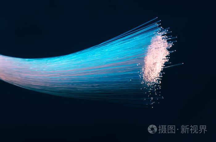 光学纤维动态技术背景上从深飞