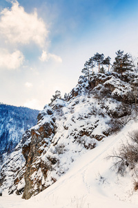冬季景观，岩顶