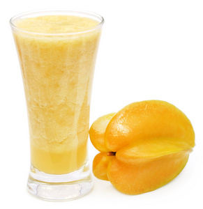 杨桃干杨桃汁的特写照片