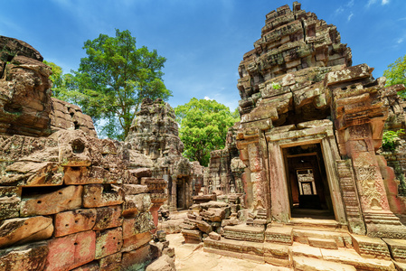 圣所和柬埔寨吴哥窟古 Ta Som 寺遗址