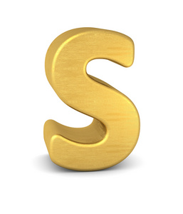 3d 字母 S 金