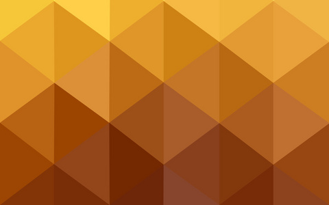 橙色的多边形图案，组成三角形和梯度，在折纸风格背景