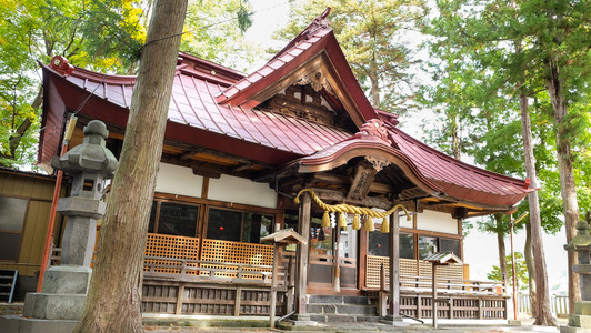 八王子神社在河口湖