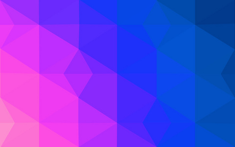 多色的粉红色，蓝色多边形设计模式，三角形和梯度的折纸样式组成的