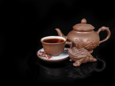 粘土，手工设置为中国茶道