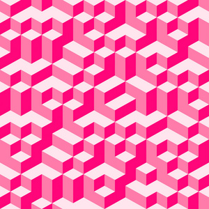 粉红色的几何量无缝图案背景 004