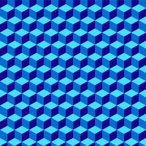 蓝色的几何量无缝图案背景 001