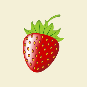 草莓浆果图标