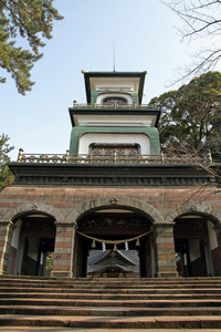 尾山神社在日本石川县金泽市