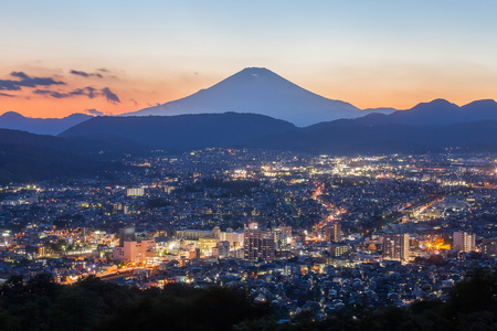 美丽的富士山的波多野城