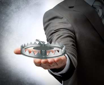 空头商人持有空头陷阱照片