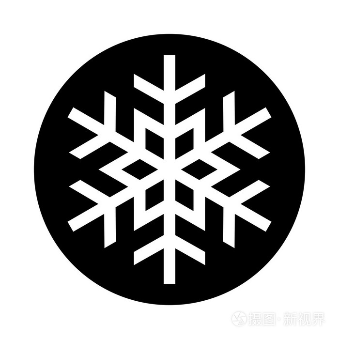 雪花矢量图标