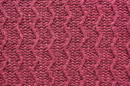 紫色红樱桃针织毛衣纹理背景。副本 文本 刻字的空间