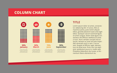 列图表模板 1