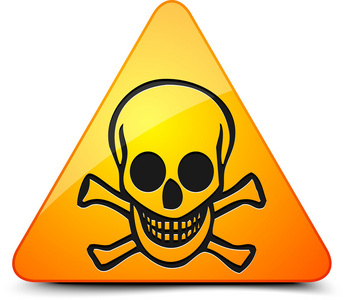 有毒的危险标志照片