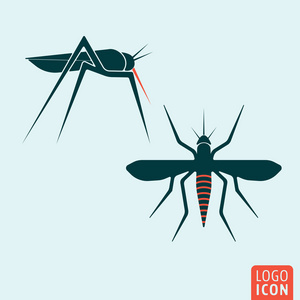 孤立的蚊子图标