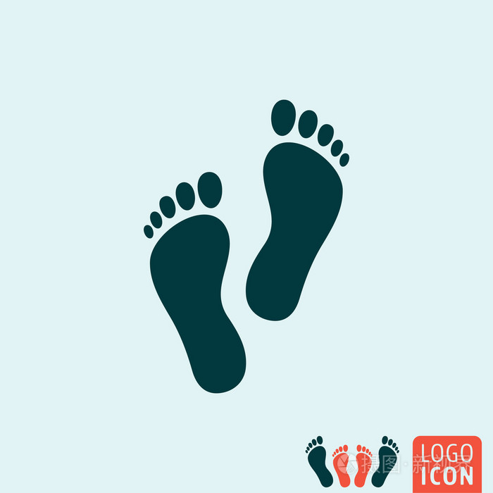 足迹图标隔离
