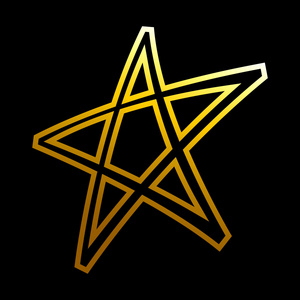 明星符号矢量图标