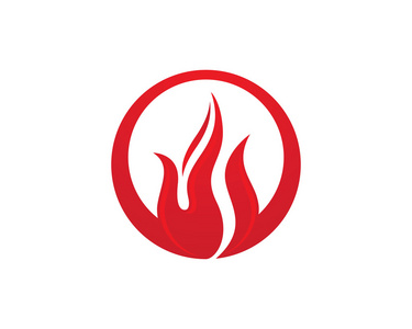 火火焰 logo 模板矢量