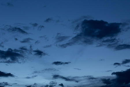 漆黑夜空中的乌云背景